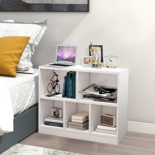 رف كتب ارضي قائم على الارض من خشب الميلامين