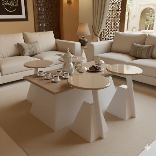 طاولات عصرية 4+1