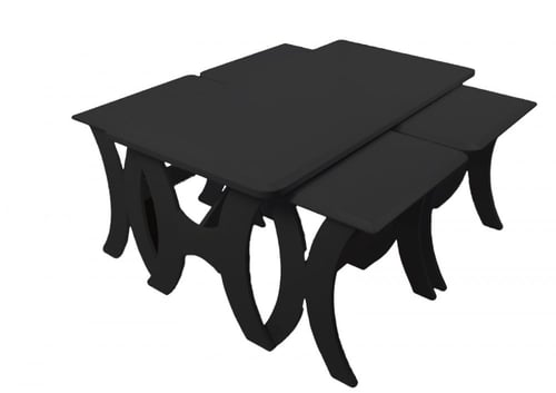 طاولة رئيسية مع 4 طاولات خدمة