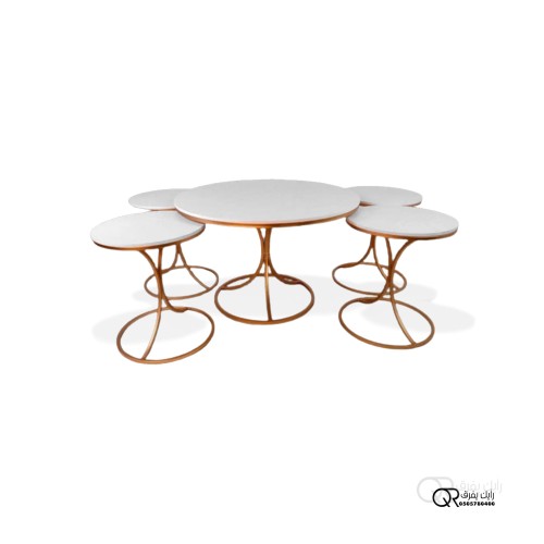 طاولة رئيسية مع 4 طاولات خدمة