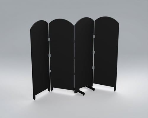 بارتشن 4 باب بوية بعجلات لسهولة تحريكه