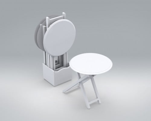 طاولة خدمة 4 قطع على شكل شنطة لسهولة نقلها