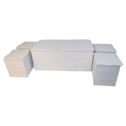 طاولة رئيسية و 4 طاولات خدمة