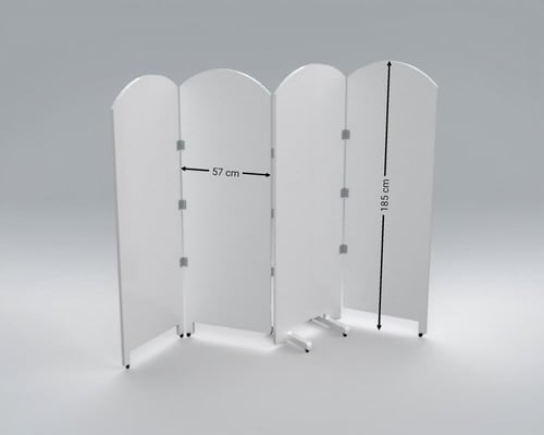 بارتشن 4 باب بوية بعجلات لسهولة تحريكه