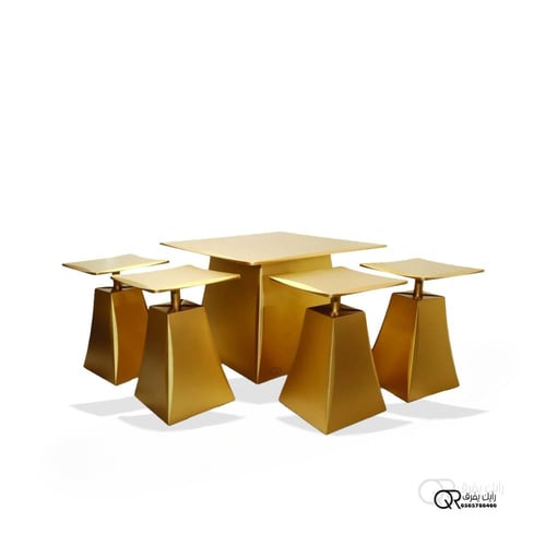 طاولات خدمة هندسية من 5 قطع