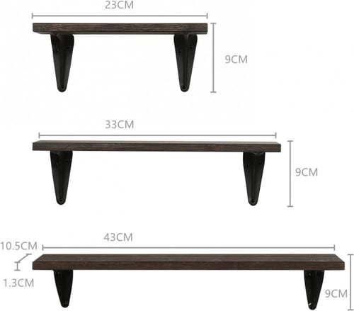 ارفف معلقة من خشبي للأثاث ، ارفف الحائط مصنوعة من...