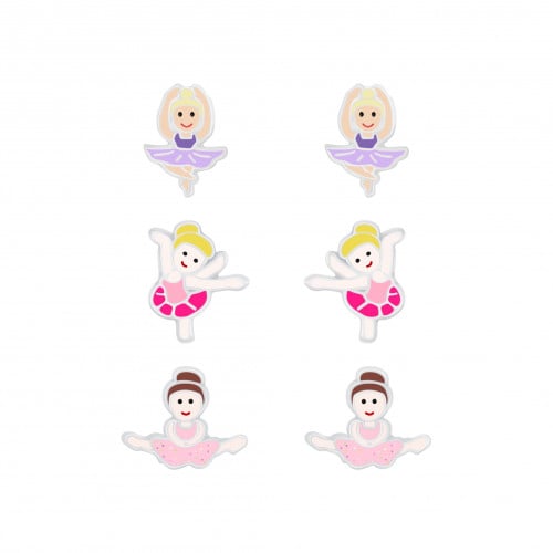 مجموعة حلق راقصة الباليه الوان