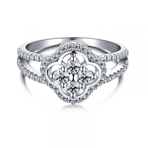 خاتم فان دايموند من احجار الـ CZ والفضة