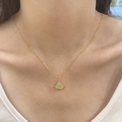 قلادة دريم من الفضة المطلية بالذهب