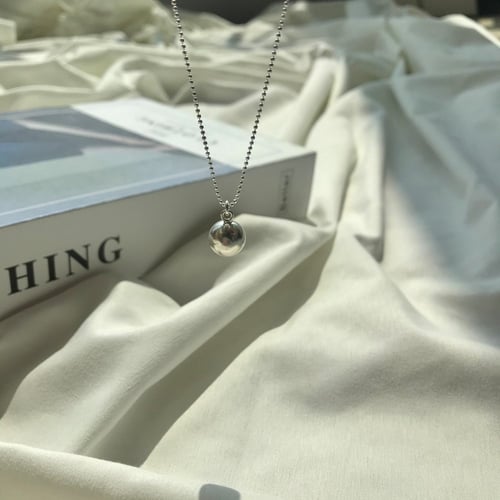 قلادة Circle Of Life من الفضة المطلية بالروديوم