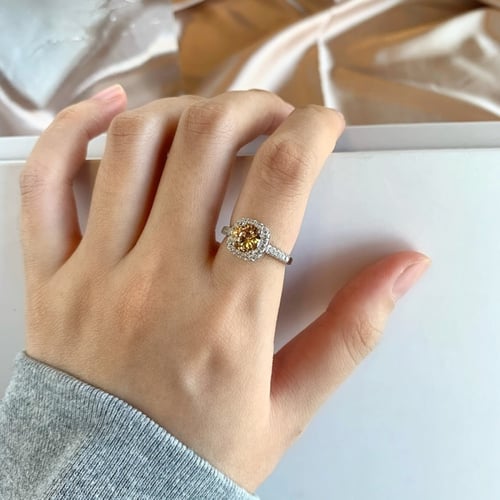 خاتم Gold.R من احجار الـ CZ والفضة