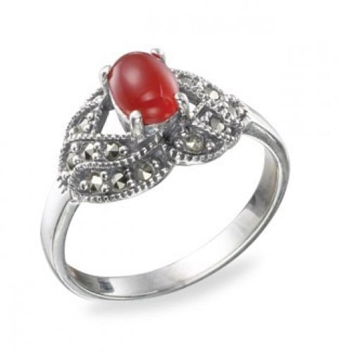 خاتم الشعله بحجر العقيق