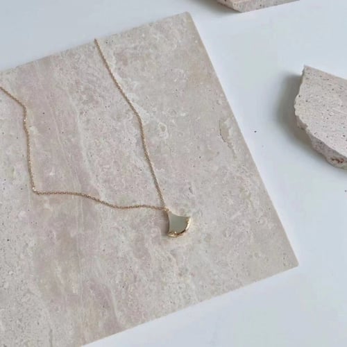 قلادة دريم من الفضة المطلية بالذهب