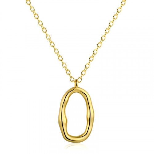 قلادة بورتل من الفضة المطلية بالذهب