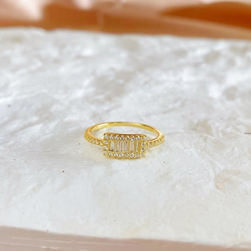 خاتم Tiles من احجار الـCZ