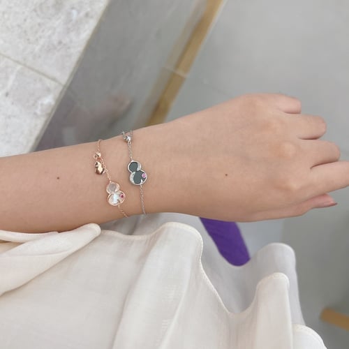 سوار سباركلينج بالمينا و احجار الـCZ والفضة المطلي...