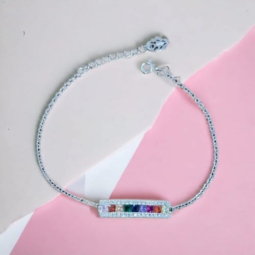 إسوارة ناعم الوان من أحجار الcz