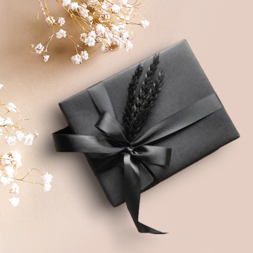 تغليف فاخر بورد طبيعي جاف و بكرت أهداء فاخر