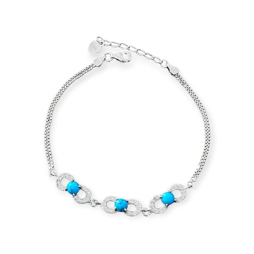 سوار أنفنتي الفيروز بأحجار الCZ