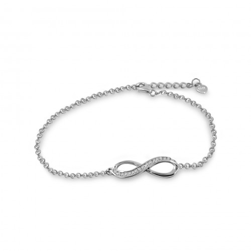 أساور أنفنتي من احجار الـ CZ و الفضة المطلية بالرو...