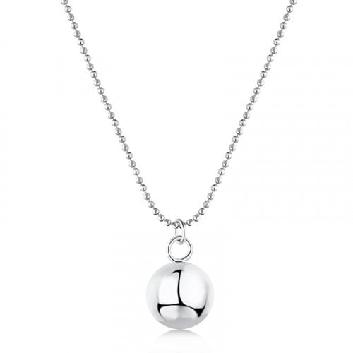 قلادة Circle Of Life من الفضة المطلية بالروديوم