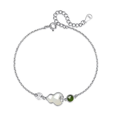 سوار جولي من الفضة المطلية بالروديوم