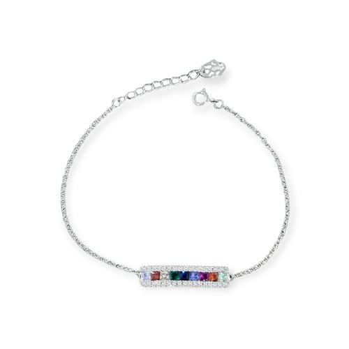 إسوارة ناعم الوان من أحجار الcz