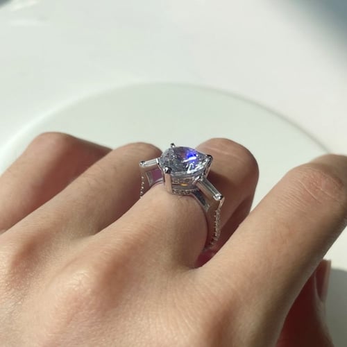 خاتم دايمند هيرت من احجار الـ CZ