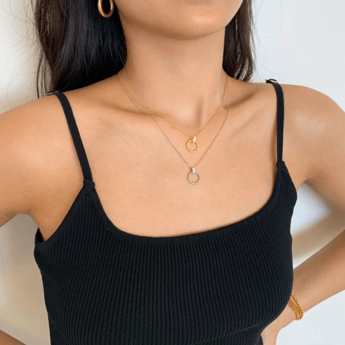 سلسال Twisted circle من أحجار الCZ