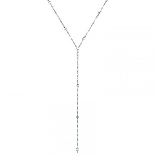 سلسال لونق سنبل من الفضة المطلية بالروديوم