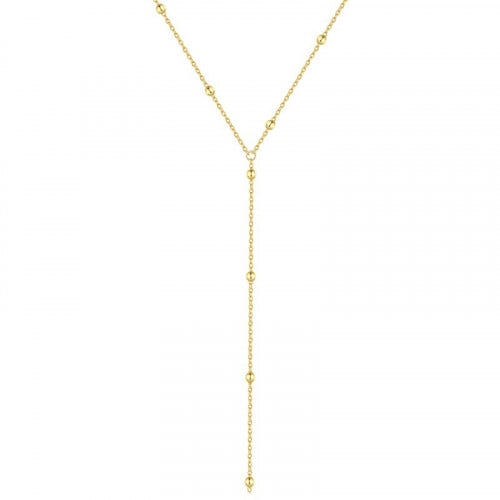 سلسال لونق سنبل من الفضة المطلية بالذهب