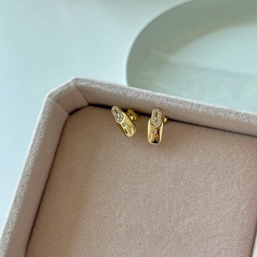 حلق ميسيكا من الفضة المطلية بالذهب