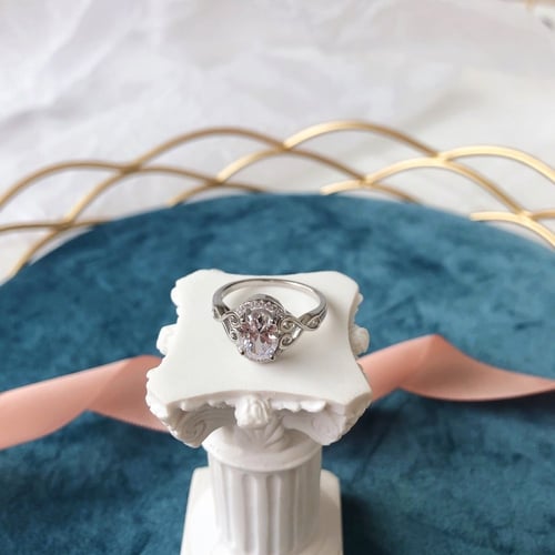 خاتم ملكي من احجار الـ CZ والفضة