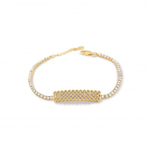 اساور كارتير من احجار الـ CZ و الفضة المطلية بالذه...