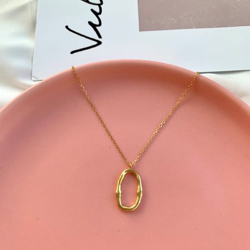 قلادة بورتل من الفضة المطلية بالذهب