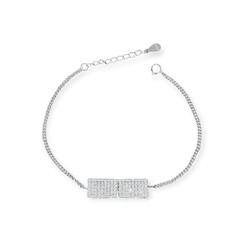 اسوارة مربعة بأحجار الCZ