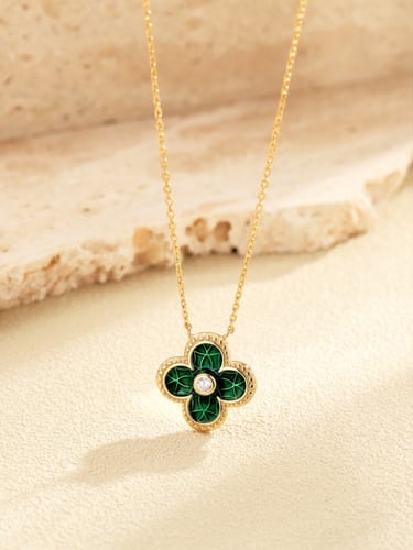 طقم فلور من الفضة وأحجار الCZ