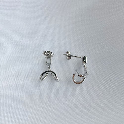 حلق دابموند كلاس من الفضة المطلية بالروديوم