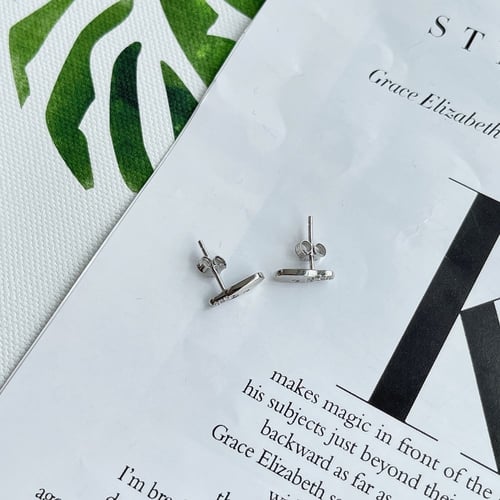 حلق ميسيكا من الفضة المطلية بالروديوم