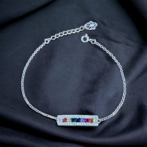 إسوارة ناعم الوان من أحجار الcz