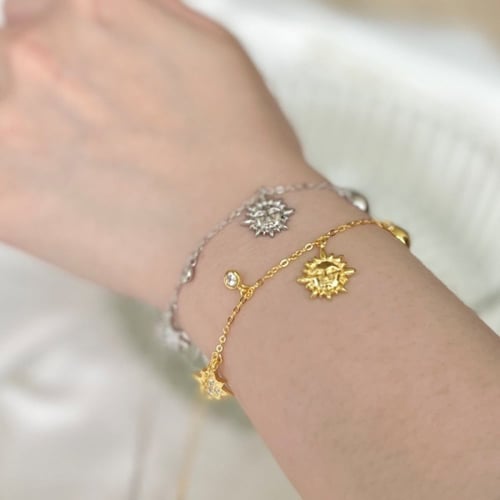 سوار كوكب من الفضة المطلية بالروديوم