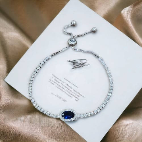 سوار بلو سكاي بأحجار الCZ