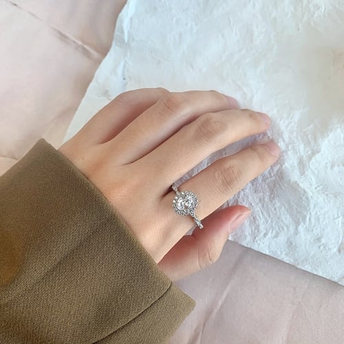 خاتم إيفل من احجار الـ CZ والفضة