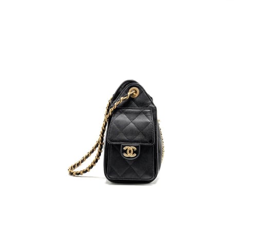 CHANEL MINI 25 BAG CAVIAR BLACK