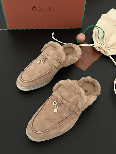 Loro piana Babouche Charms Walk Loafers