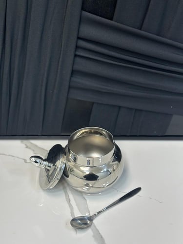 سكريه استيل فضي