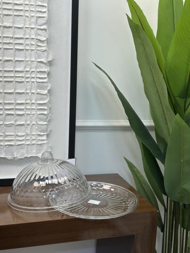 صحن تقديم اكريليك دائري