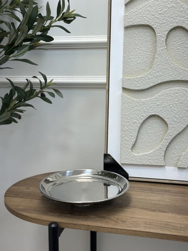 صحن تقديم بقاعدة كرستال