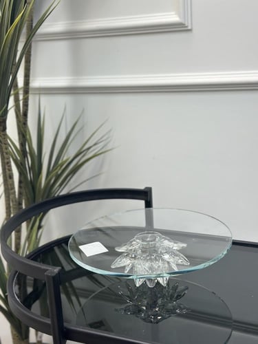 صحن كرستال دوار فاخر