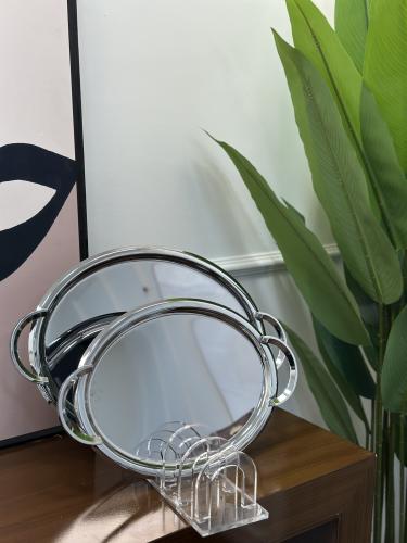 صينية تقديم فضي